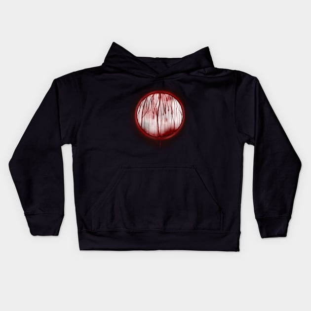 Bloody Moon Kids Hoodie by AlphaDare